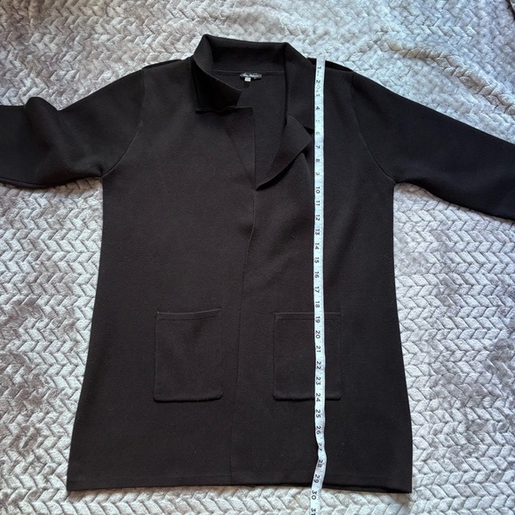 Vila Milano Black cotton blend cardigan sweater size Large - Picture 8 of 10